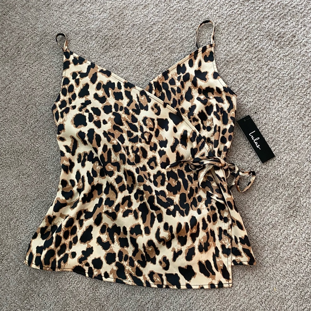 Lulu’s cheetah wrap tank.
